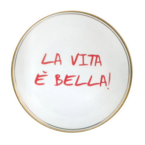 Блюдце "La vita è bella" La Tavola Scomposta 17 см