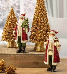 Фигурка "Санта с  маленьким подарком" 21,5 см