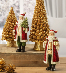 Фигурка "Санта с  маленьким подарком" 21,5 см