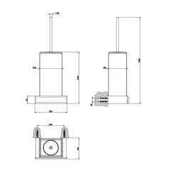 Ершик для туалета Gessi Eleganza 46419.031, хром