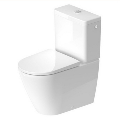 Унитаз напольный Duravit D-Neo, безободковый, комплект, белый
