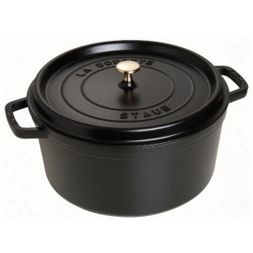 Кокот круглый La Cocotte 26 см / 5,2 л, черный матовый