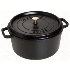 Кокот круглый La Cocotte 26 см / 5,2 л, черный матовый