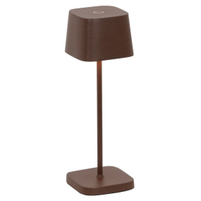 Лампа настольная Zafferano Ofelia Micro 20 см, красно-оранжевая