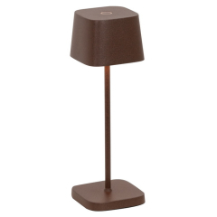 Лампа настольная Zafferano Ofelia Micro 20 см, красно-оранжевая