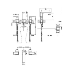 Смеситель для раковины Gessi Eleganza q1_46012.031, хром