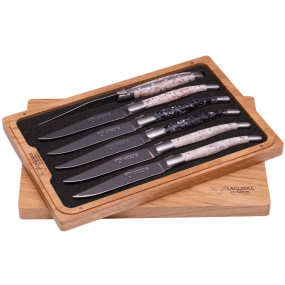 Набор ножей для стейка Laguiole en Aubrac, 6 шт, ручка - раковина