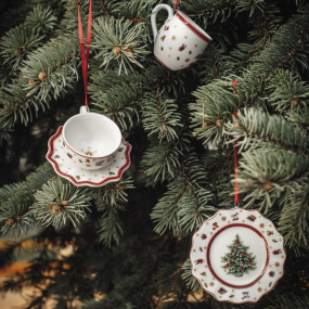 Набор елочных игрушек "Сервиз из трех предметов" 6 см, 3 шт