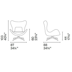 Кресло Calligaris Lazy CS3373, Sand