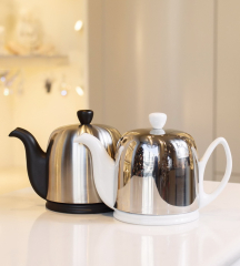 Заварник Salam Blanche 1 л, цвет белый/сталь