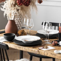 Тарелка глубокая Manufacture Rock Blanc 29 см, с бортом