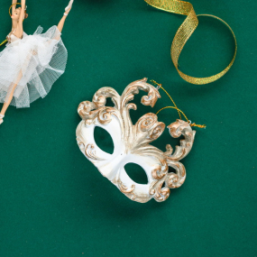 Новогодняя игрушка "Маска" 9 см