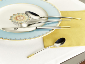 Набор столовых приборов Ella part.gold plated, 24 предмета