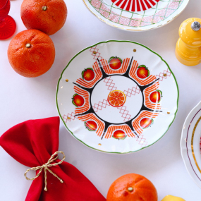 Тарелка салатная Bel Paese 20,5 см, апельсин