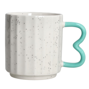 Кружка Mika 440 мл, голубая ручка