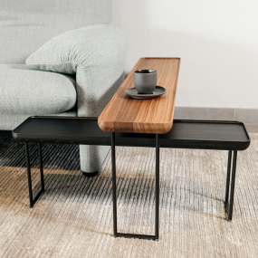 Стол журнальный Cassina Torei 80х22, Black Ash