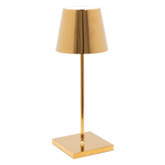 Лампа настольная Zafferano Poldina Pro Mini 30 см, цвет золото