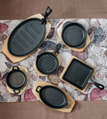 Сковорода овальная со съемной ручкой на подставке Fusion Taste 27х17 см