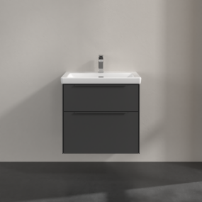 Тумба с раковиной Villeroy & Boch Subway 3.0 65х47, графит