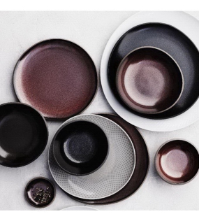 Тарелка глубокая Junto Slate Grey 28 см