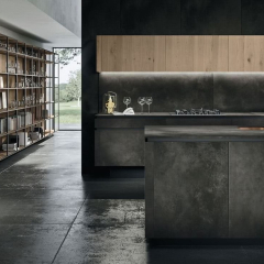 Керамогранит Laminam Ossido 100х300, Nero, 5,6 мм