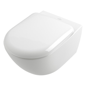 Унитаз Villeroy & Boch Antao 56х37, CeramicPlus, TwistFlush, с сиденьем, белый