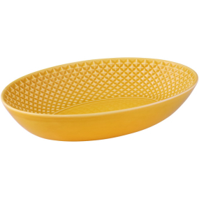 Блюдо овальн. глубокое Bicos Yellow 28х19,7 см