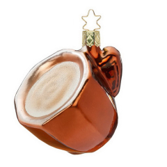 Игрушка на елку "Кофе крема" 7,5 см