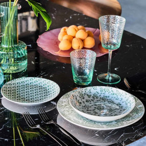 Набор посуды на 6 персон Moon Floris, 18 предметов