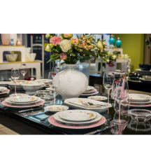 Тарелка глубокая Maria Pink Rose 23 см