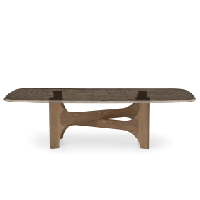 Стол журнальный Calligaris Nogu 130х70 CS5162, Canaletto Walnut / Annealed Bronze