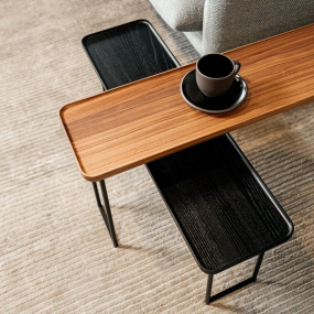 Стол журнальный Cassina Torei 120х22, Nut