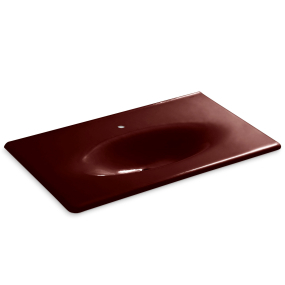 Раковина чугунная Kohler Iron/Impressions, 96x57 см, темная слива