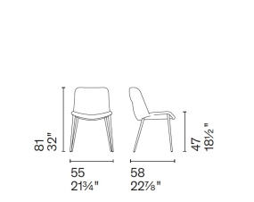 Стул Calligaris Onda CS2239, Sand
