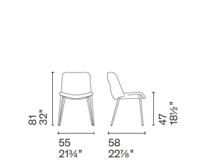 Стул Calligaris Onda CS2239, Sand