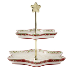 Этажерка Winter Bakery Delight 34 см, 2 уровня