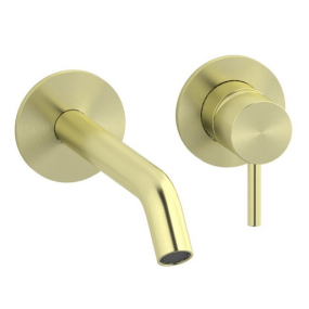 Внешняя часть iB Rubinetti Cake M3406WA смесителя для раковины, матовая теплая латунь