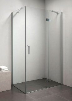 Душевой уголок Huppe Solva Pure, 100х70, распашная, прозрачное, хром