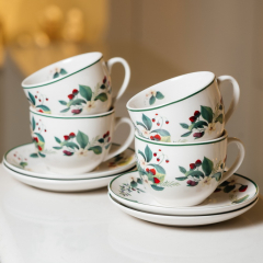 Набор чашек чайных с блюдцами Atollo Sweet Berry 260 мл, 8 предметов