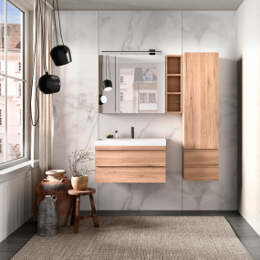 Зеркальный шкаф Kolpa-san Naomi TON 70 NW, 70x70, дерево