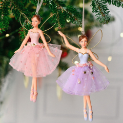 Игрушка на елку "Фея" 14 см, фиолетовая