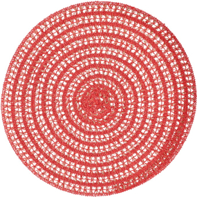 Подложка под тарелку круглая Placemat Nova 38 см, красная
