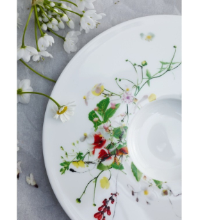 Блюдце для чашки эспрессо Brillance Fleurs Sauvages 12 см (плоское)