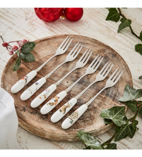 Набор вилок десертных "Лесные жители", Christmas, 6 шт