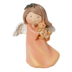 оранжеЕлочная игрушка "Ангел" 10 см, цвет оранжевый