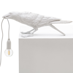 Лампа настольная Seletti Bird Lamp Playing 33,5x10,5 см, белая