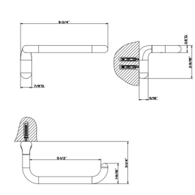Держатель для туалетной бумаги Gessi Goccia 38055.031, хром