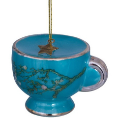 Елочная игрушка "Чашка. Ван Гог" 6 см