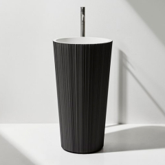 Раковина Antonio Lupi Plisse, 47х47, из Flumood, Metal Powder