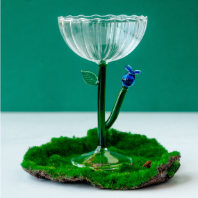 Бокал для шампанского/десерта "Синий цветок" Botanica 280 мл